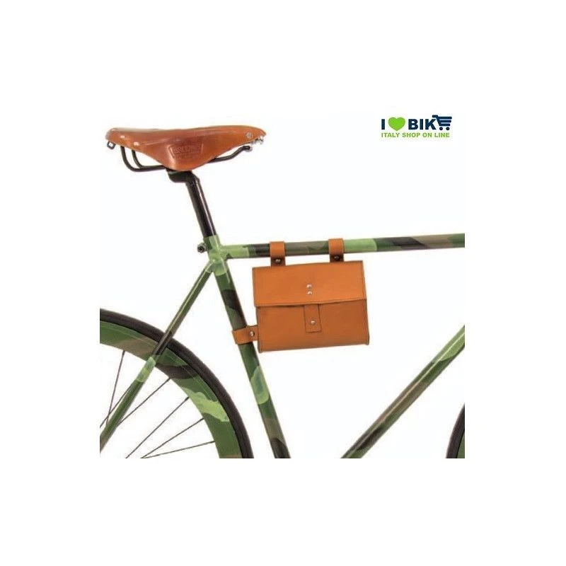 BRN Borsa Per Bici Fixed Al Telaio Bianca, Vendita On Line Accessori Bici Borse Orignali In Eco Pelle 5 BRN Borsa Per Bici Fixed Al Telaio Bianca, Vendita On Line Accessori Bici Borse Orignali In Eco Pelle - immagine 3
