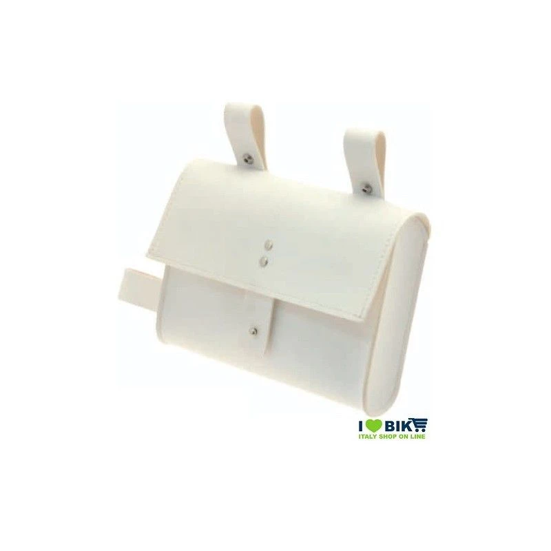 BRN Borsa Per Bici Fixed Al Telaio Bianca, Vendita On Line Accessori Bici Borse Orignali In Eco Pelle 3 BRN Borsa Per Bici Fixed Al Telaio Bianca, Vendita On Line Accessori Bici Borse Orignali In Eco Pelle