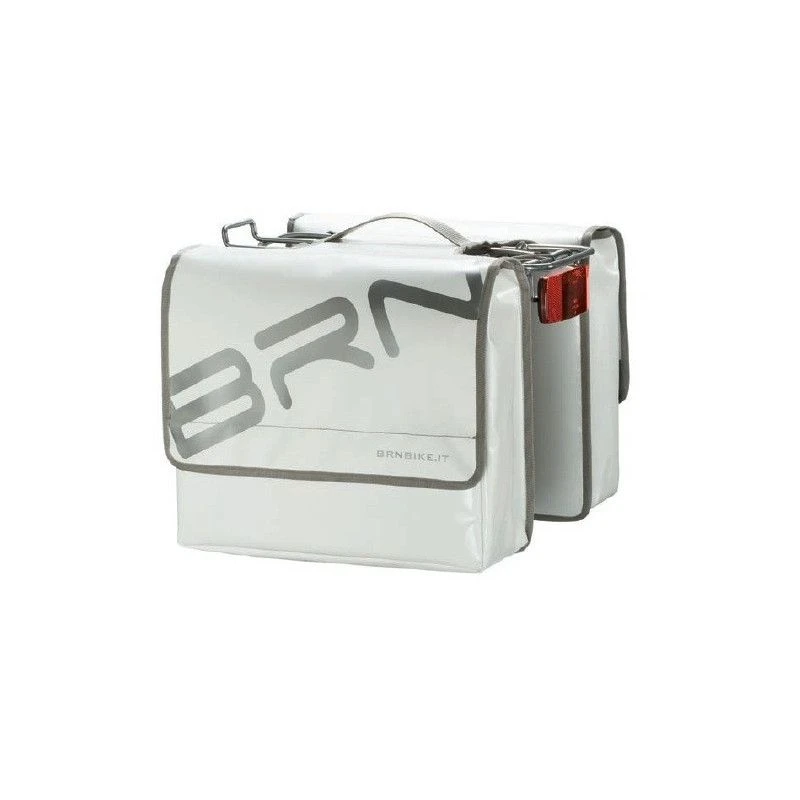 Negozio On Line Vendita Borse Per Biciclette Borse A Bisaccia BRN Truck In Tessuto Antiacqua Bianche Posteriori Accessori Bicicl 3 Negozio On Line Vendita Borse Per Biciclette Borse A Bisaccia BRN Truck In Tessuto Antiacqua Bianche Posteriori Accessori Bicicl