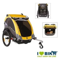 Carrello Burley Rimorchio Bambini Cub Giallo Barra Spinta Online Shop
