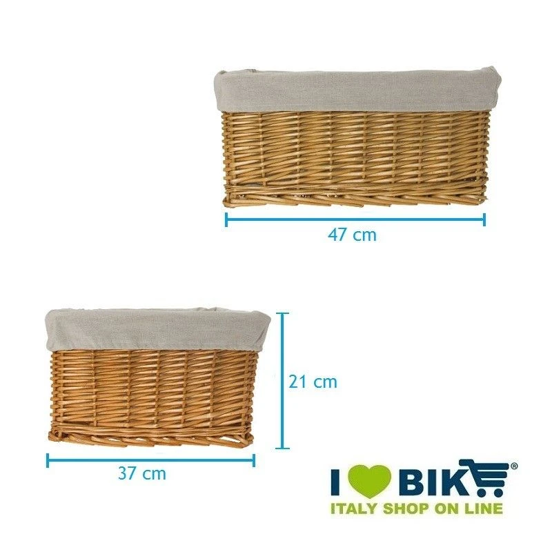 BRN Vendita On Line Cestini Per Biciclette Cassettina Grande In Vimini Naturale Con Fodera Negozio Accessori Ciclismo Prezzi 4 BRN Vendita On Line Cestini Per Biciclette Cassettina Grande In Vimini Naturale Con Fodera Negozio Accessori Ciclismo Prezzi - immagine 2