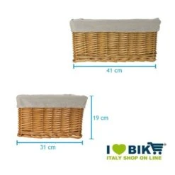 BRN Vendita On Line Cestini Per Biciclette Cassettina Piccola In Vimini Invecchiato Con Fodera Negozio Accessori Ciclismo Prezzi -Shiknog Negozio cassettina piccola in vimini invecchiato con fodera 1