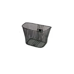 Vendita On Line Cestini Per Biciclette Cesto Anteriore In Retina Alto Nero Negozio Accessori Ciclismo Prezzi