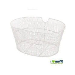 Cestini Per Biciclette Cesto Anteriore In Retina Senza Ganci Bianco
