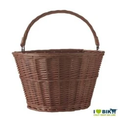Cesto Bici In Vimini Marrone Con Attacco A Clip Vendita On Line