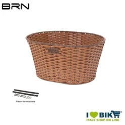 BRN Shop On Line Cestini Per Biciclette In Ecopelle Tondo Miele Negozio Accessori Ciclismo Prezzi -Shiknog Negozio cesto in ecopelle tondo miele 2