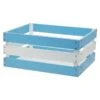 BRN Cesto In Legno Versilia Azzurro Bianco (cm. 43x33xh19) Vendita Accessori Online -Shiknog Negozio cesto in legno versilia azzurro bianco