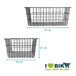 BRN Vendita On Line Cestini Per Biciclette Cesto Maxi Anteriore/posteriore In Ferro Torino Negozio Accessori Ciclismo Prezzi -Shiknog Negozio cesto maxi anteriore posteriore in ferro torino 1
