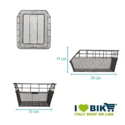 BRN Cesto Posteriore In Retina Trendy Azzurro Per Bicicletta Vendita On Line Accessori Bici E Ricambi Ciclo -Shiknog Negozio cesto posteriore in retina trendy blu 1