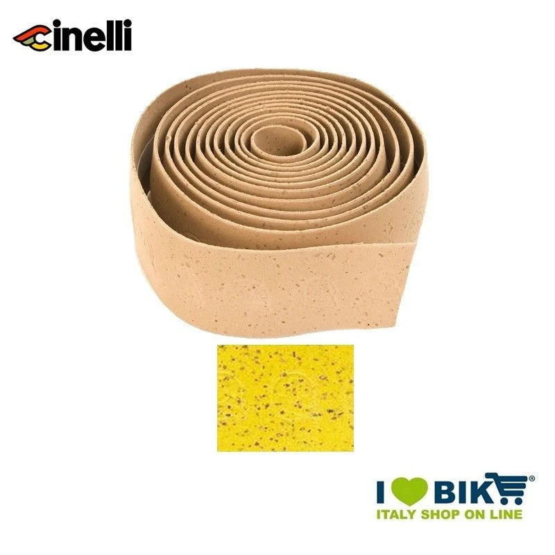 Cinelli Nastro Manubrio Cork, Giallo 4 Cinelli Nastro Manubrio Cork, Giallo - immagine 2