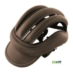 Vendita On Line Accessori Vintage Per Ciclismo Negozio Shop Casco Per Bicicletta Copricapo Eroica In Pelle Marrone Old School St