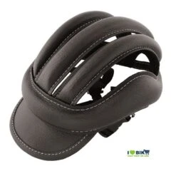 Vendita On Line Accessori Vintage Per Ciclismo Negozio Shop Casco Per Bicicletta Copricapo Eroica In Pelle Nero Old School Style