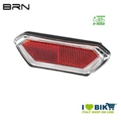 BRN Fanale Posteriore E-Bike 7 Led Per 6V, Attacco Al Portapacco