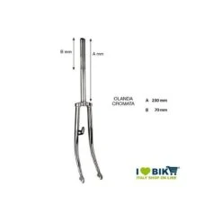 Forcella Ciclo Olanda 28 Cromata Online Store