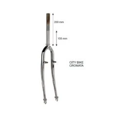 Forcella City-bike 28 Cromata Canotto ø 22 Mm Vendita On Line Ricambi Biciclettta Forcelle Bike Shop On Line