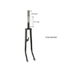 Forcella R 26 Verniciata Nera Con Bilancini