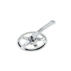 Guarnitura In Alluminio Con Quadro 42 Denti (Dx + Sx) Bicicletta Vendita Accessori Bici E Ciclismo