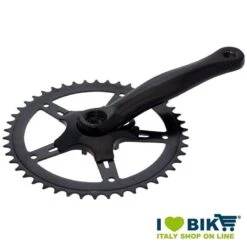 Guarnitura In Alluminio Nero 42 Denti Bicicletta Bike Shop