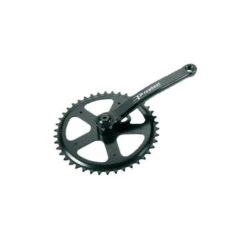 Guarnitura In Ferro Con Quadro 42 Denti Nera (Dx + Sx) Bicicletta Vendita Accessori Bici E Ciclismo