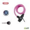Lucchetto Bicicletta A Spirale ABUS 590 KID Rosa -Shiknog Negozio lucchetto a spirale abus 590 rosa