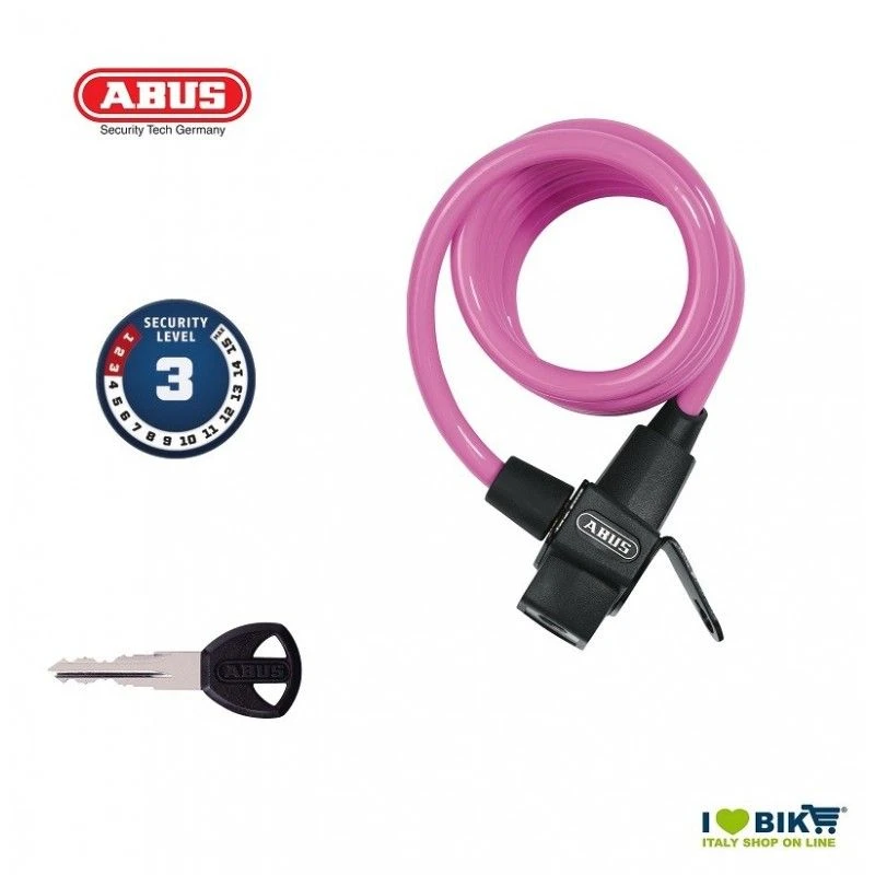 Lucchetto Bicicletta A Spirale ABUS 590 KID Rosa 3 Lucchetto Bicicletta A Spirale ABUS 590 KID Rosa