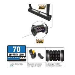 Lucchetto Onguard Bulldog Combo Mini 90x140mm Bike Shop -Shiknog Negozio lucchetto bicicletta onguard arco bulldog combo mini 90x140mm online shop 1