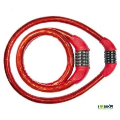 Lucchetto A Pitone Doppio Blindo Trendy Combinazione Rosso Accessori Bici Online