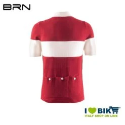 Maglia BRN VINTAGE Veloce, Rossa, Maniche Corte, 2019 -Shiknog Negozio maglia brn vintage veloce maniche corte rossa 2019 1
