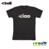Maglietta Cinelli Ciao, Maniche Corte, In Cotone, Nera -Shiknog Negozio maglietta cinelli ciao maniche corte in cotone nera