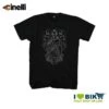 Maglietta Cinelli Crest, Maniche Corte In Cotone, Nera -Shiknog Negozio maglietta cinelli crest maniche corte in cotone nera
