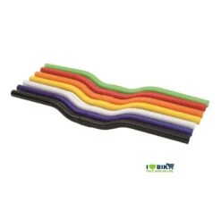 Manubrio In Alluminio Custom Style Blu Bici Vendita On Line Accessori Bicicletta E Componenti Ciclismo