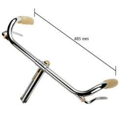 Manubrio In Ferro R Con Finiture Dorate Vintage Bici Vendita On Line Accessori Bicicletta E Componenti Ciclismo -Shiknog Negozio manubrio in ferro r con finiture dorate 1