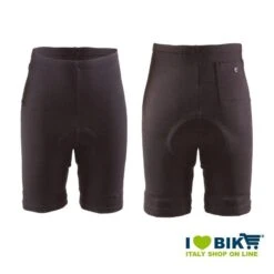 Pantaloncino Ciclismo BRN VINTAGE, In Lanetta Nera, 2019