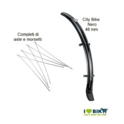 Parafanghi ABS Con Attacchi “Cobra” 28 City-Bike Neri Per Bicicletta Vendita On Line Accessori E Parafanghi Per Bici Di Ogni Mod