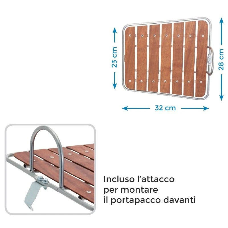 BRN Portapacco Bici Boulevard Bianco Base Legno Online Shop 4 BRN Portapacco Bici Boulevard Bianco Base Legno Online Shop - immagine 2