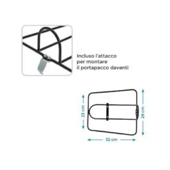 BRN Portapacco Bici Boulevard Silver Online Shop -Shiknog Negozio portapacco retro boulevard silver vendita online 1