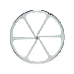 Ruota Anteriore Fixed A 6 Razze In Alluminio Bianco Fixed Bike Shop