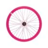 Ruota Posteriore Fixed Profilo 43 Mm In Alluminio Fuxia Rosa Fluo Fixed Bike Shop -Shiknog Negozio ruota fixed posteriore fuxia rosa fluo cerchio 43 mm