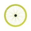 Ruota Posteriore Fixed Profilo 43 Mm In Alluminio Giallo Fluo Fixed Bike Shop -Shiknog Negozio ruota fixed posteriore giallo fluo cerchio 43 mm