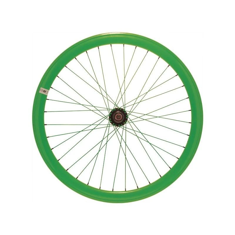 Ruota Posteriore Fixed Profilo 43 Mm In Alluminio Verde Fluo Fixed Bike Shop 3 Ruota Posteriore Fixed Profilo 43 Mm In Alluminio Verde Fluo Fixed Bike Shop