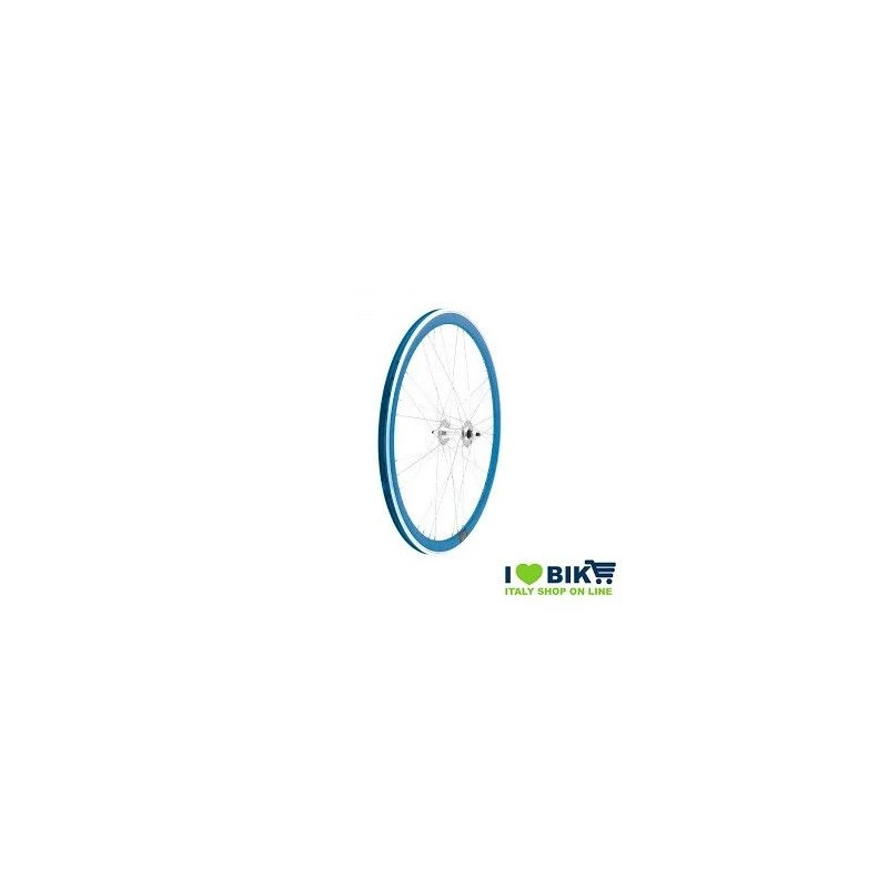 Ruote Fixed 28 36 Raggi Mozzi Su Sfere Colore Blu 3 Ruote Fixed 28 36 Raggi Mozzi Su Sfere Colore Blu