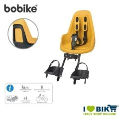 Seggiolino Bici Bobike MINI ONE Anteriore, Giallo