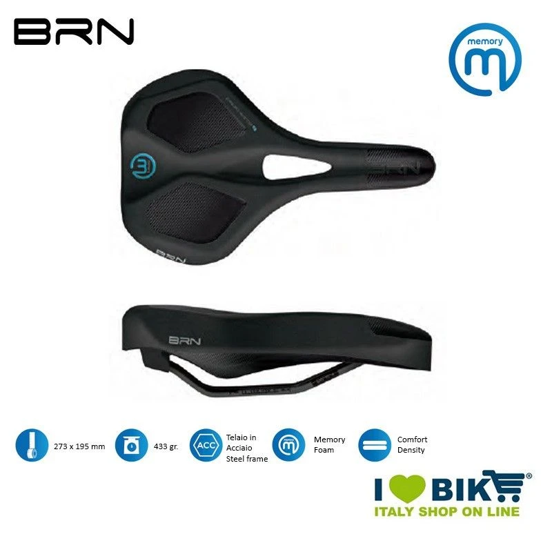 Sella 273x195 Mm Memory Foam Flow, Uomo 4 Sella 273x195 Mm Memory Foam Flow, Uomo - immagine 2