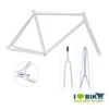 Telaio In Acciaio Fixed 53 Saldature TIG Forcella Da 1” Filettata Bianco Lucido -Shiknog Negozio telaio fixed 53 saldature tig bianco lucido
