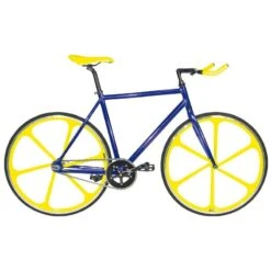 Telaio In Alluminio Fixed Cromovelato Blu Misura 53, Forcella Da 1” Filettata On Line Vendita Telai Scatto Fisso