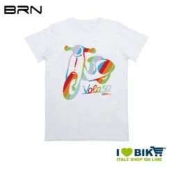 T-shirt Bimbi BRN Vola50, Taglia Unica, Bianca